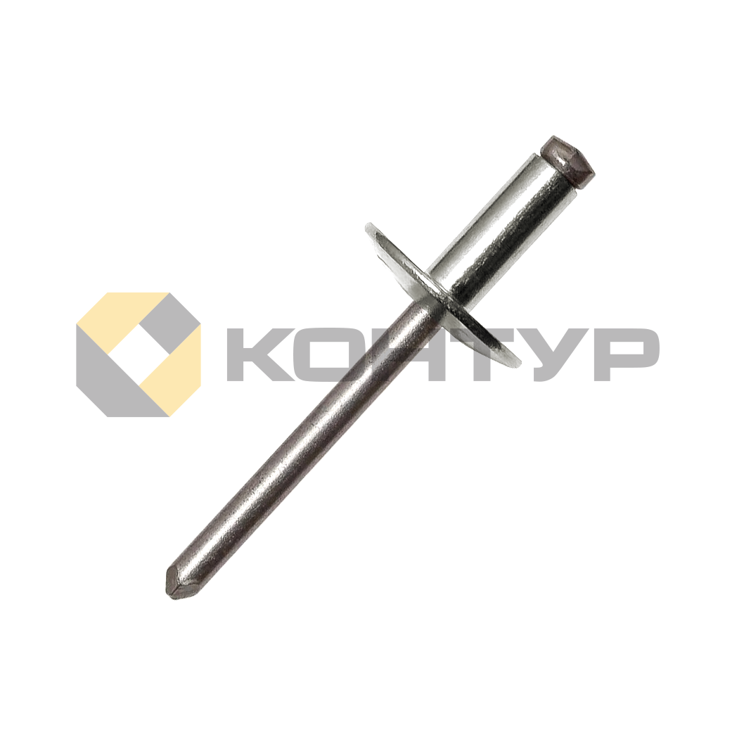 01AL4810TL Вытяжная заклепка широкий бортик алюминий/сталь 4,8х10 мм для толщины металла 4,0-6,0 мм.