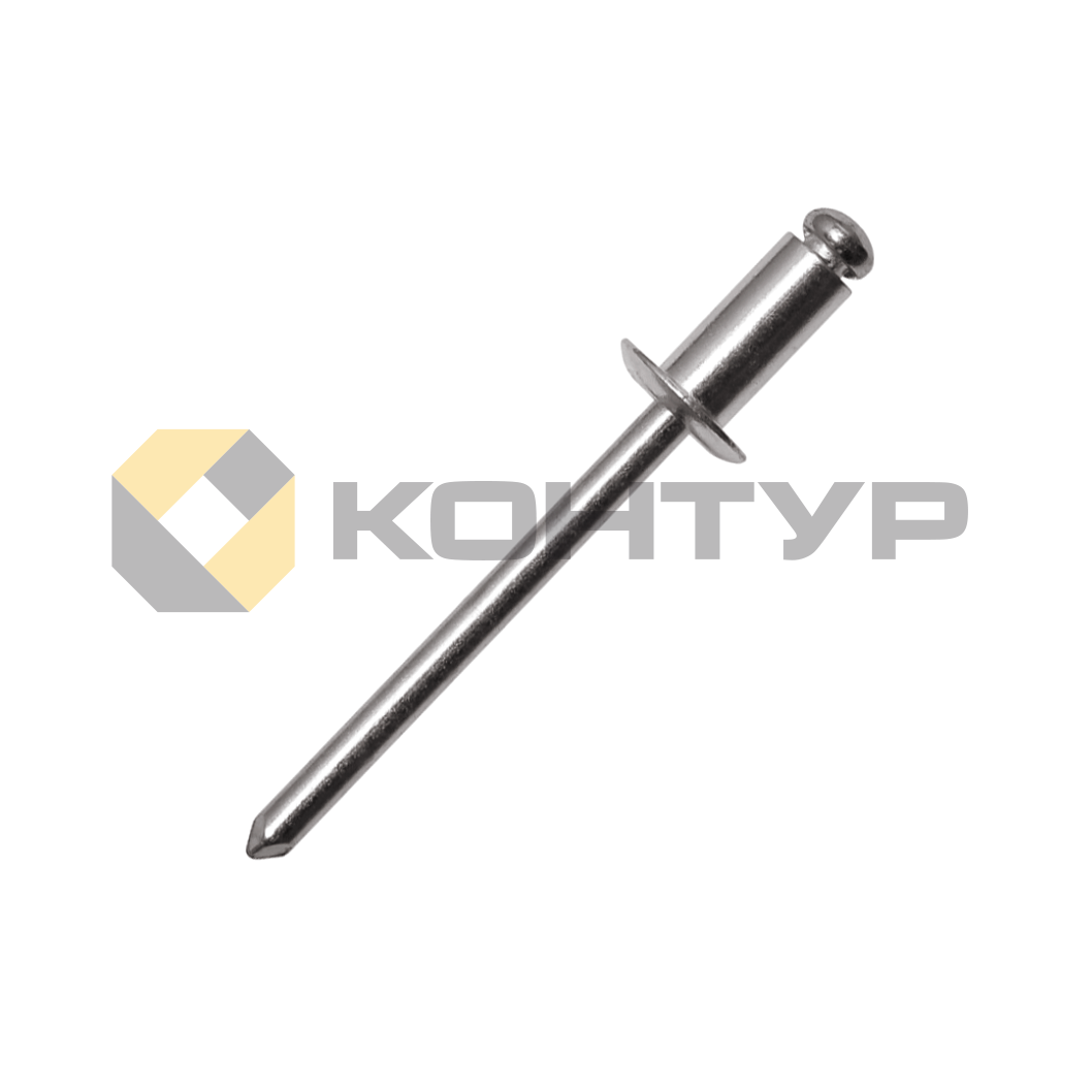 IXA24016TT Заклепка вытяжная стандартный бортик сталь нержавеющая/сталь нержавеющая 4,0 х 16 мм